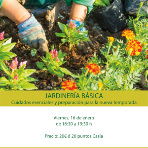 Taller Jardinería Básica: lo esencial para tener tu espacio verde con vida – Viernes 16 de enero