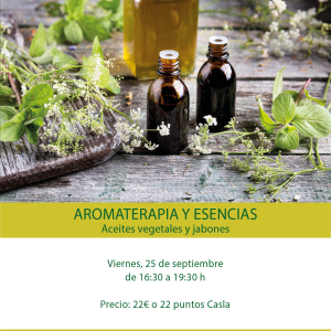 Taller de Aromaterapia – Viernes 25 de Septiembre