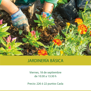 Taller Jardinería Básica – Viernes 18 de Septiembre