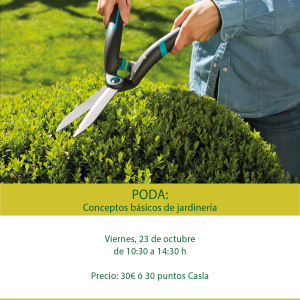 Taller de poda. Conceptos básicos y aplicación - Viernes 23 de Octubre